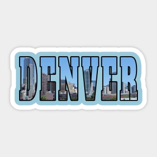 Denver Colorado Skyline Sticker